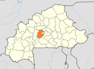 Carte de localisation de la province du Boulkiemdé au Burkina Faso.