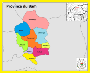 Carte de la province du Bam