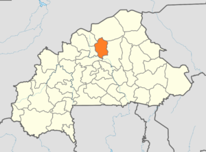 Carte de localisation de la province du Bam au Burkina Faso.