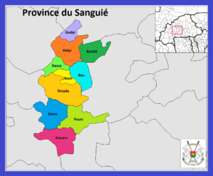 Carte de la province du Sanguié