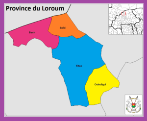 Carte de la province du Loroum