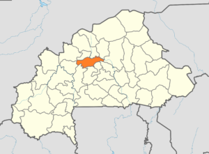 Carte de localisation de la province du Passoré au Burkina Faso.