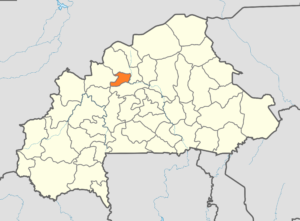 Carte de localisation de la province du Zondoma au Burkina Faso.