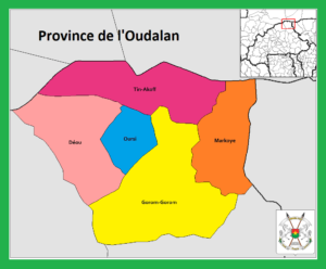 Carte de la province de l’Oudalan