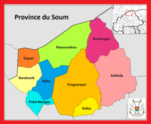 Carte de la province du Soum
