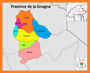 Carte de la province de la Gnagna