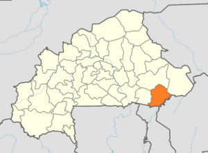 Carte de localisation de la province de la Kompienga au Burkina Faso.