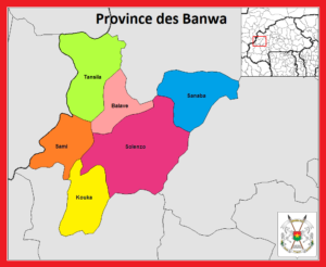 Carte de la province des Banwa