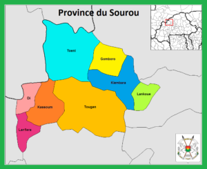 Carte de la province du Sourou