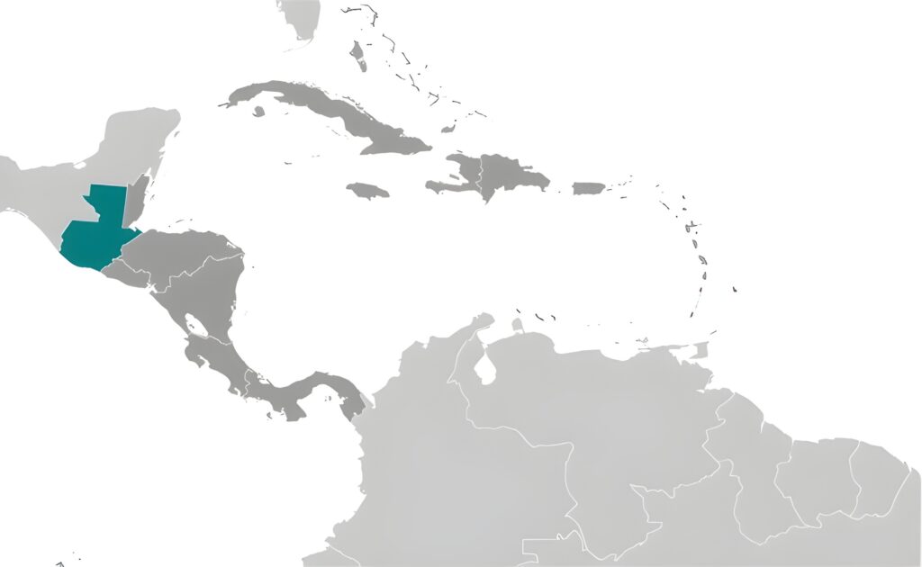 Carte de localisation du Guatemala