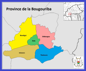 Carte de la province de la Bougouriba