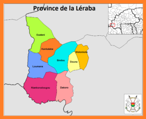 Carte de la province de la Léraba