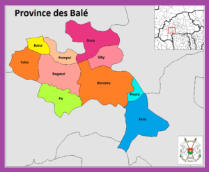 Carte de la province des Balé