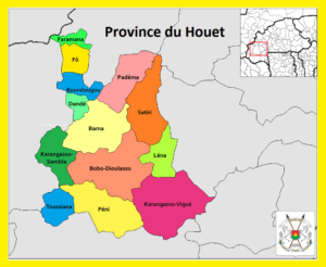 Carte de la province du Houet