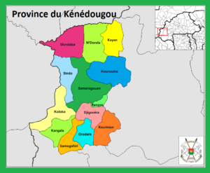 Carte de la province du Kénédougou