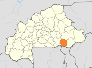 Carte de localisation de la province du Koulpélogo au Burkina Faso.