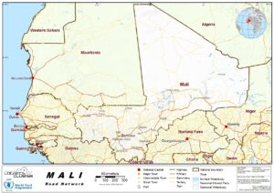 Carte routière du Mali