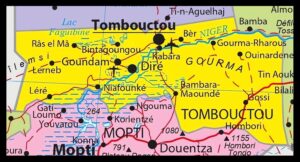 Carte de la région de Tombouctou