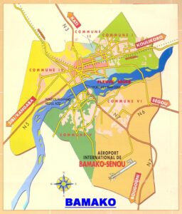 Plan du district de Bamako.