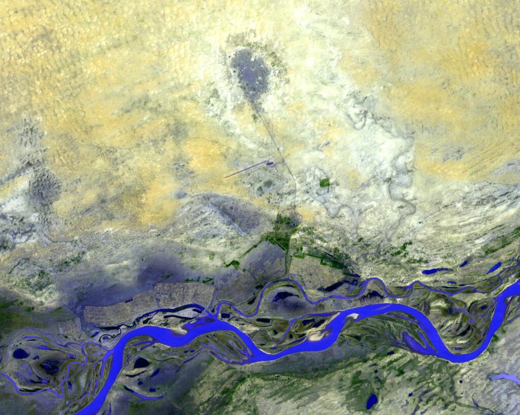 Image satellite de Tombouctou.