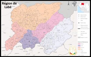 Carte de la région de Labé