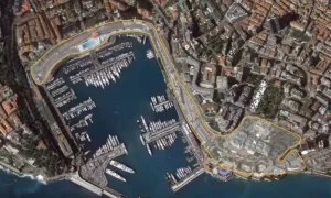 Image satellite du circuit du Grand Prix de Monaco.