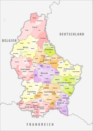 Quelles sont les communes du Luxembourg ?
