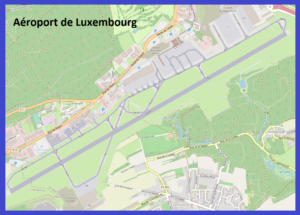 Plan de l’aéroport de Luxembourg