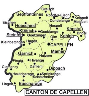 Carte du canton de Capellen