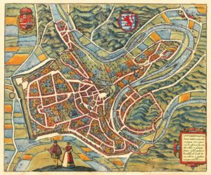 Plan de la ville de Luxembourg en 1581