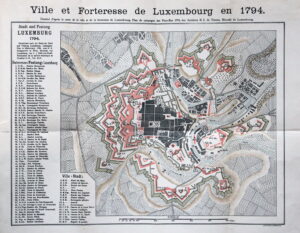 Plan de la ville et forteresse de Luxembourg en 1794