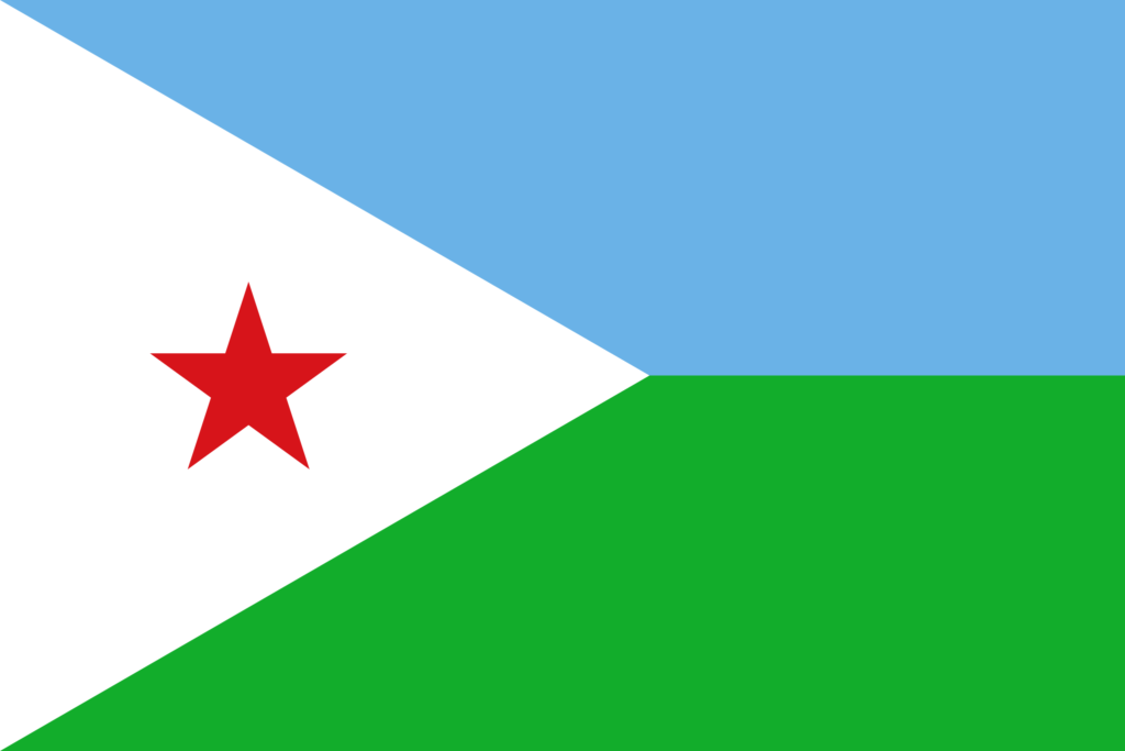 Drapeau de Djibouti.