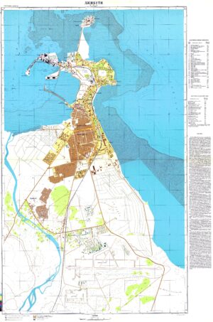 Plan des rues de la ville de Djibouti