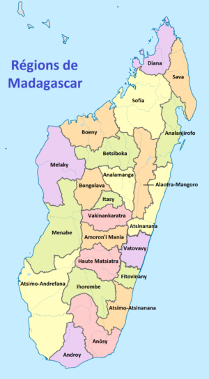 Quelles sont les régions de Madagascar ?