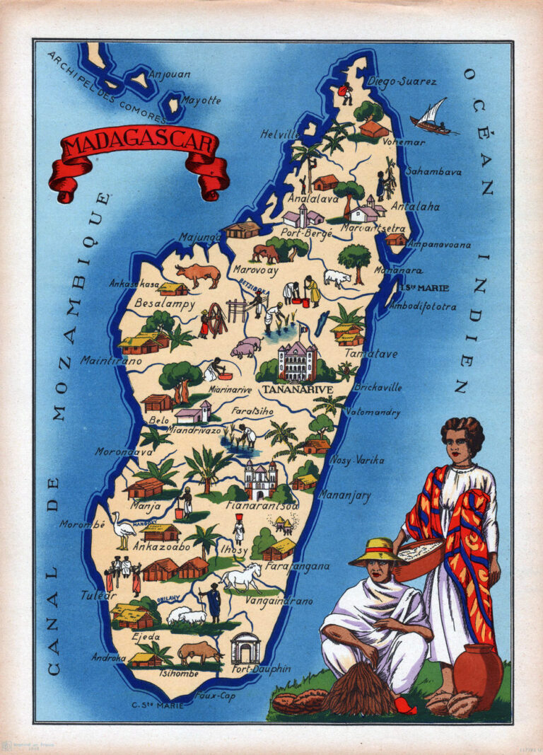 Carte touristique de Madagascar