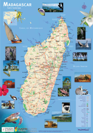 Carte touristique de Madagascar