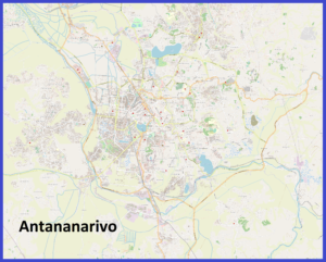 Carte d’Antananarivo