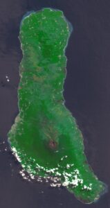 Image satellite de Grande Comore.