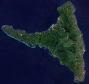 Image satellite d'Anjouan.