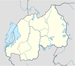 Carte vierge du Rwanda