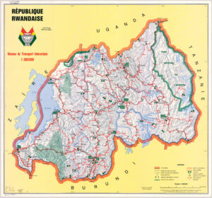 Carte routière du Rwanda