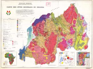 Carte des gîtes minéraux du Rwanda