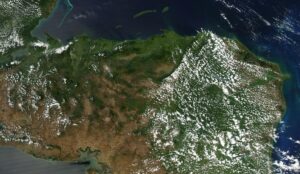 Image satellite du Honduras.