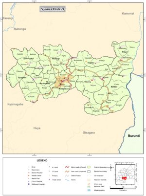 Carte du district de Nyanza