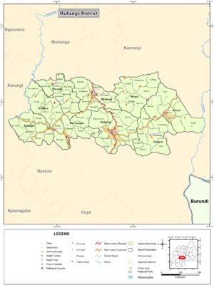 Carte du district de Ruhango