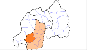 Carte de localisation du district de Nyamagabe.