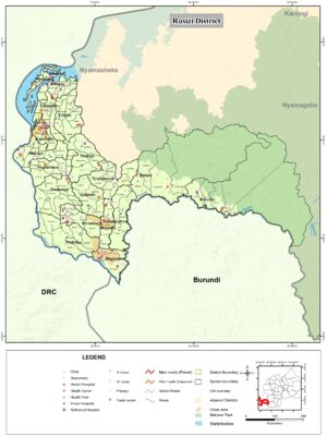 Carte du district de Rusizi