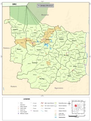 Carte du district de Nyabihu