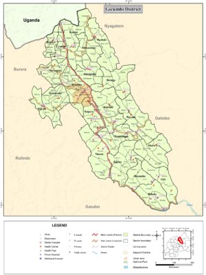 Carte du district de Gicumbi