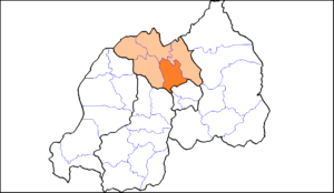 Carte de localisation du district de Rulindo.